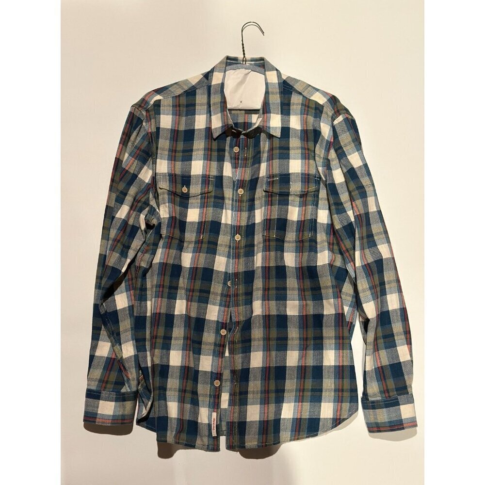 Lucky Brand Classic Fit Plaid Long Sleeve Button-Up Shirt Men's XXL